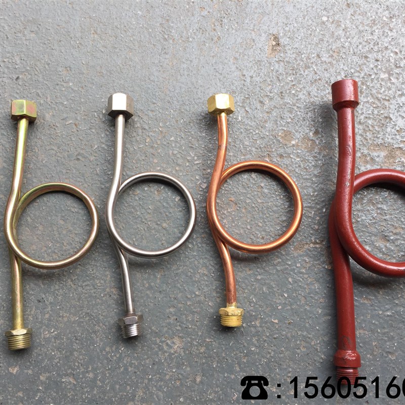 压力表弯管 表弯 4分DN15接头铁表弯 铜表弯 不锈钢表弯 高压表弯