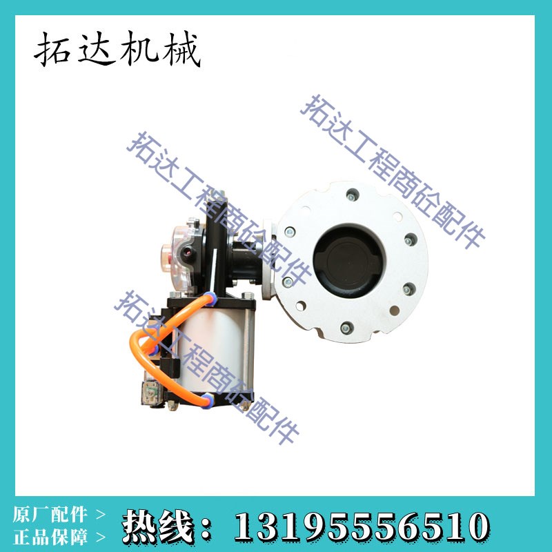 气动粉尘蝶阀V2FS100GBN双/单法兰V1FS DN150铝合金粉料水泥蝶阀