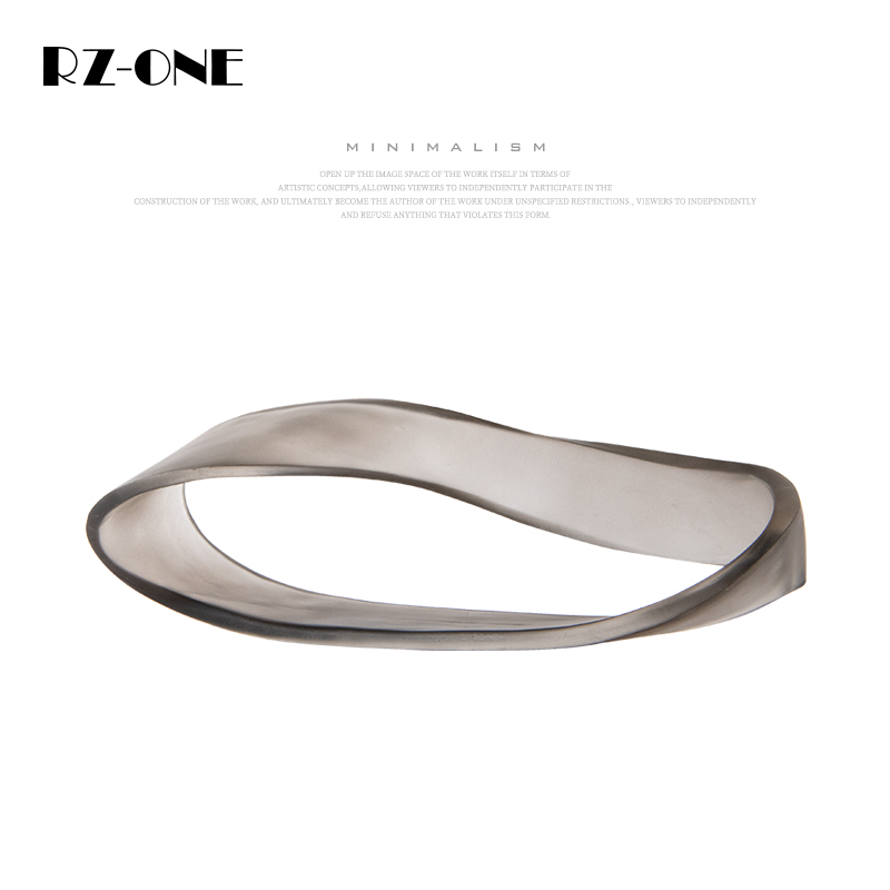 Rzone 轻奢假山摆件样板房间透明树脂工艺品茶几桌面创意软装饰品