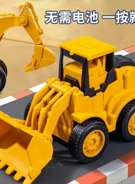 #6BVQ儿童惯性按压土机玩具铲车套女孩男PHT孩装3推6岁一宝宝小汽
