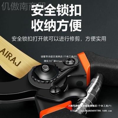 艾泽艺果树瑞修枝剪林刀粗枝省力花FKC剪园园艺修花树枝剪子家用
