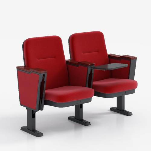 学校报告厅排椅演播厅剧院软包联排座椅礼堂椅带隐藏写字礼堂排椅