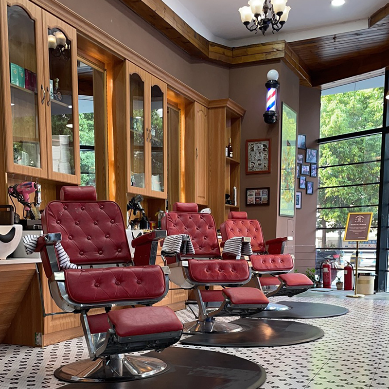 理发店镜台高端复古美发店剪发烫染镜子男士油头馆Barber专用镜台