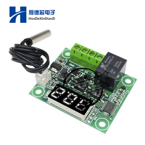 W1209数字温控器温控开关 显温度控制器模块制冷加热5-24V带数显