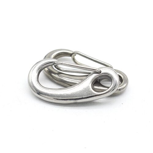 304不锈钢蛋形弹簧扣龙虾钩蛋型卸扣潜水扣快挂蛋钩M30M50M70M100