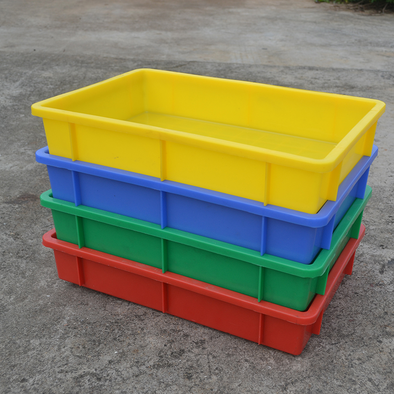 加厚材质塑胶方盘浅盘长方形塑料盒周转黄粉虫养殖配货五金工具托