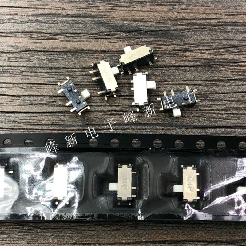 台湾 微型迷你小拨动开关贴片3脚/7脚2档开关电源滑动开关厚身