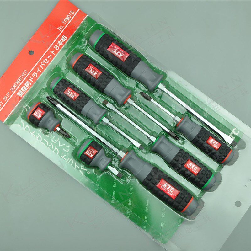 日本KTC 树脂柄通心螺丝刀 8件组套 TPMD18 日本京都机械工具