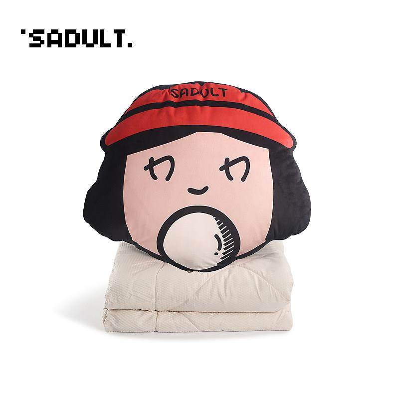 可爱抱枕被子二合一办公室午睡折叠毯子两用多功能空调汽车靠枕垫,居家布艺,抱枕被,淘宝优惠券,粉丝福利购,淘宝优惠卷