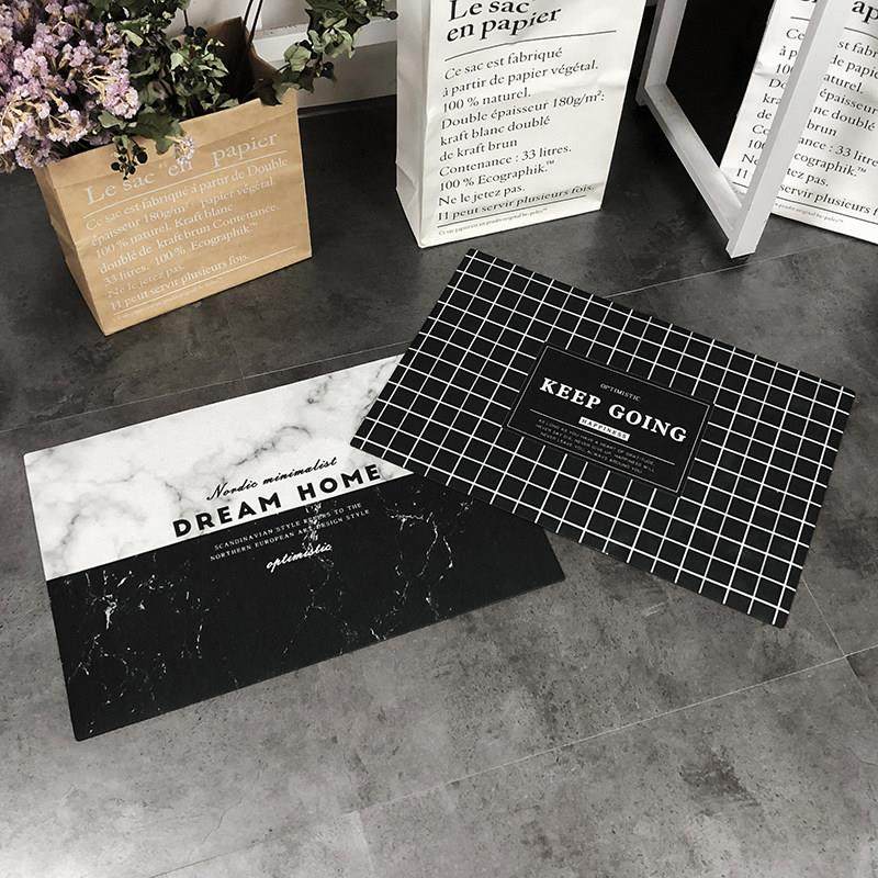 北欧ins设计进门门厅现代简约入户地垫 卫生间卧室厨房防滑地毯,居家布艺,家用脚垫,淘宝优惠券,粉丝福利购,淘宝优惠卷