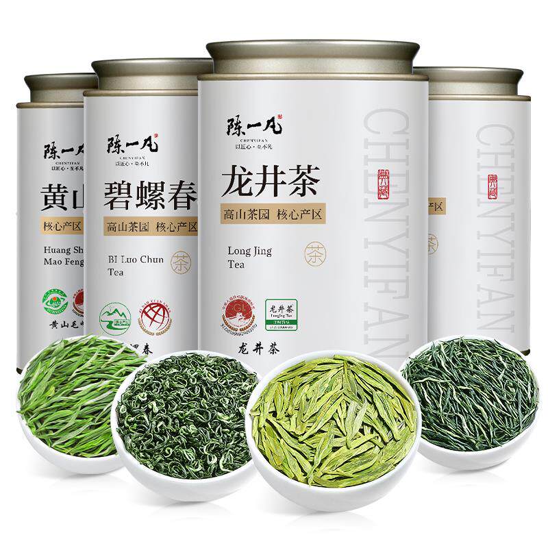 新日期四大绿茶500g茶叶新茶明前特级龙井茶碧螺春毛尖茶黄