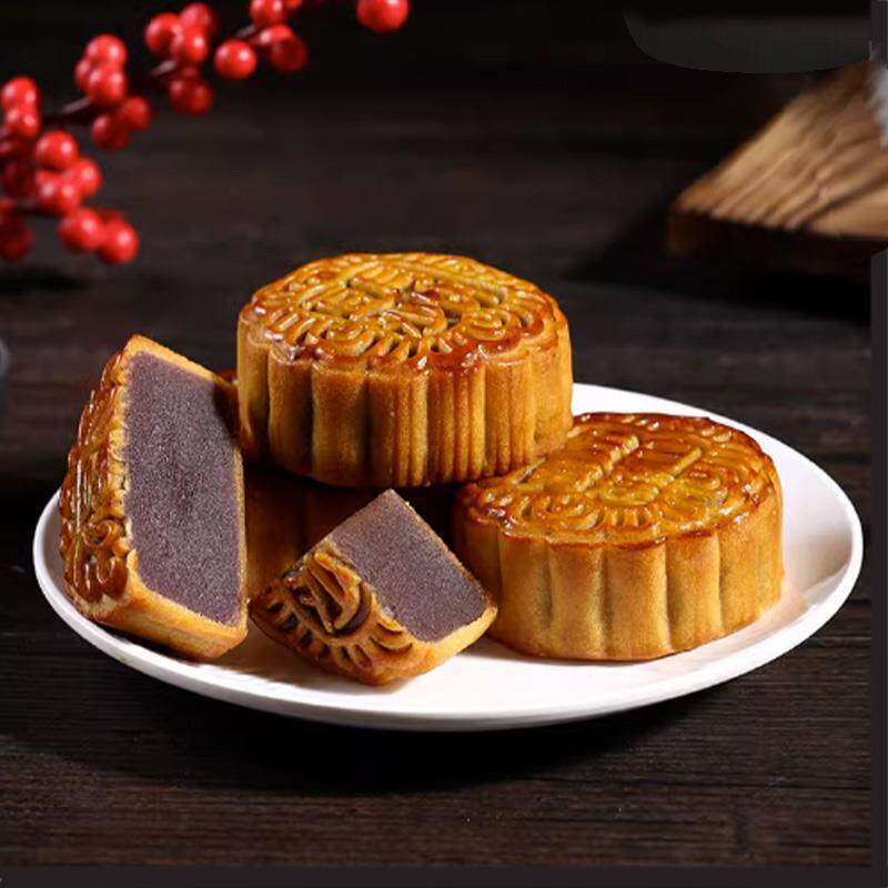 真-广式豆沙月饼中秋节老