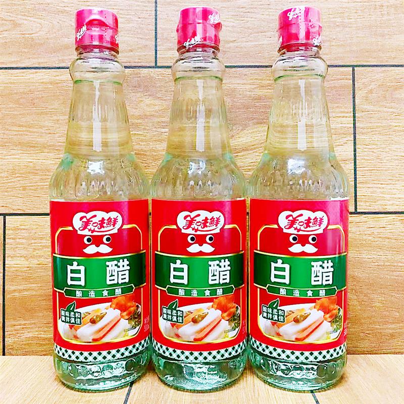 正宗3瓶装美味鲜白醋500m