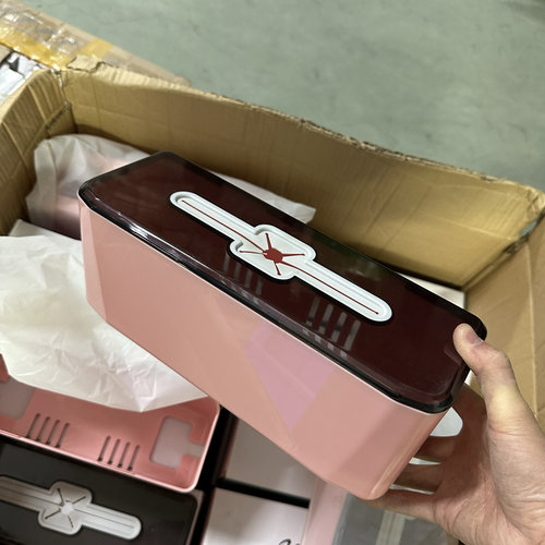 库存数据线电线收纳盒子 颜色随机发