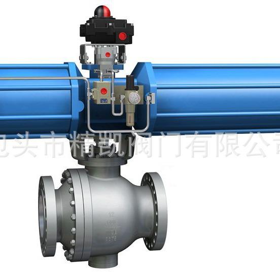 耐高温蒸汽烟气球阀Q647Y铬钼钒钢耐高温气动O型切断球阀