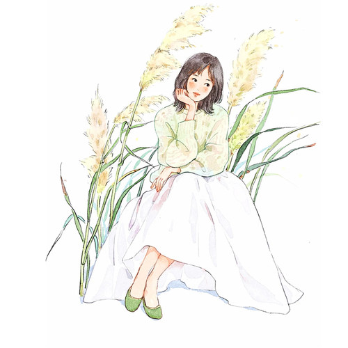 手绘水彩蜡笔卡通Q版漫画头像