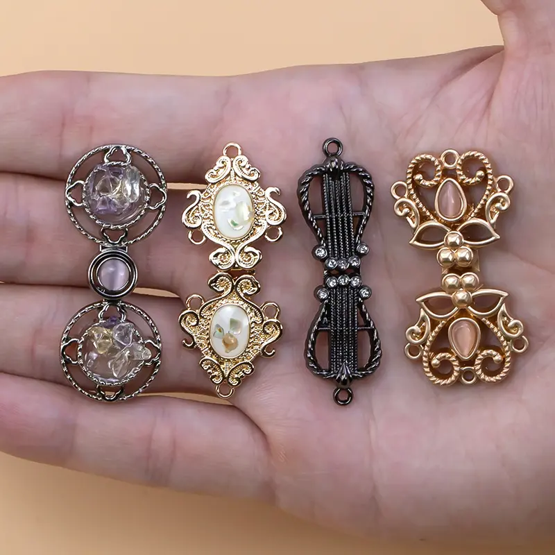 恒美合汉服金属盘扣旗袍对扣复古唐装上衣搭扣中装饰纽扣