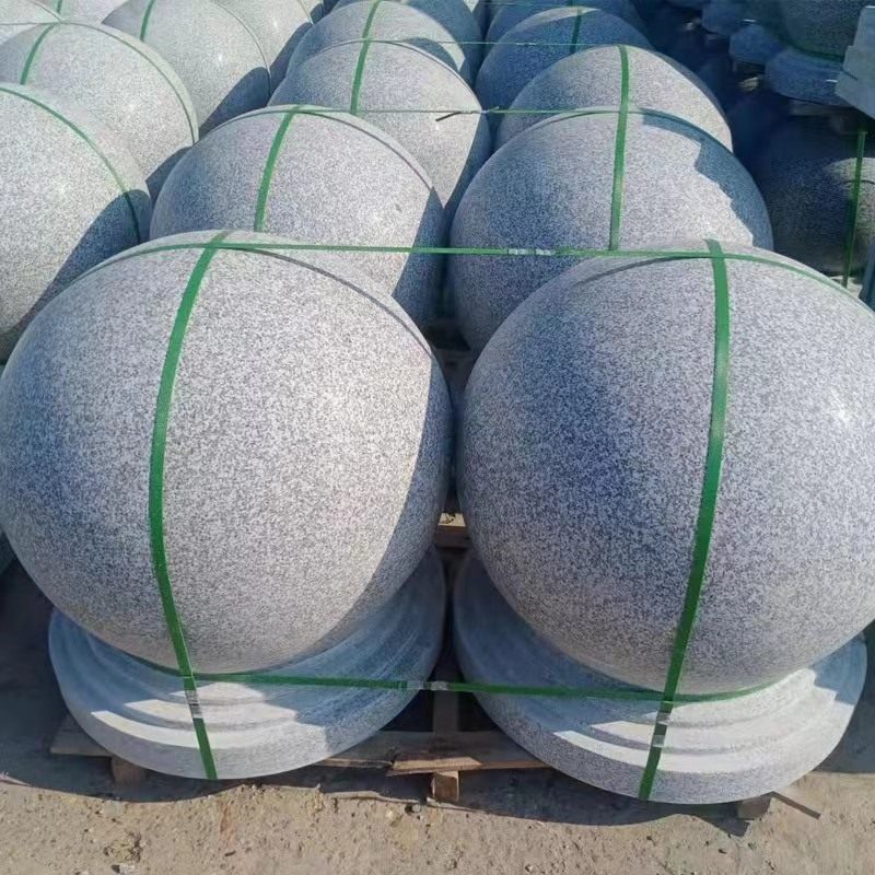 石球路障挡车挡路石m头圆球广场花岗岩石墩子圆石柱子大理石拦路