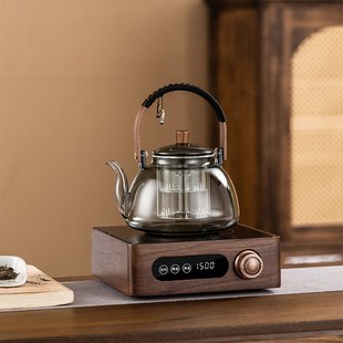 蒸汽围炉煮茶器煮茶F炉电陶炉大功率蒸煮两用套 玻璃煮茶壶喷淋式