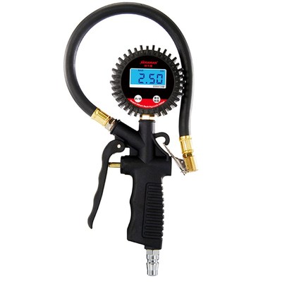 汽车轮胎充气气压表胎压数显w加气打气表胎压枪电子打气表充气表