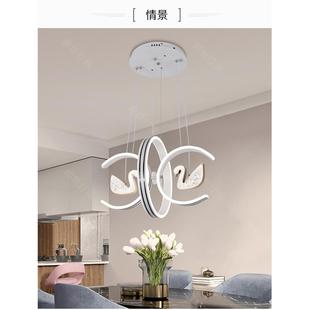 轻奢风北欧简约现代饭创意吧台家用卧室儿童商铺灯 餐厅吊灯新款