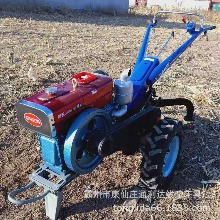 环境异常恶劣输变电架设离不开手扶绞磨机 单双滚筒5T8T可选