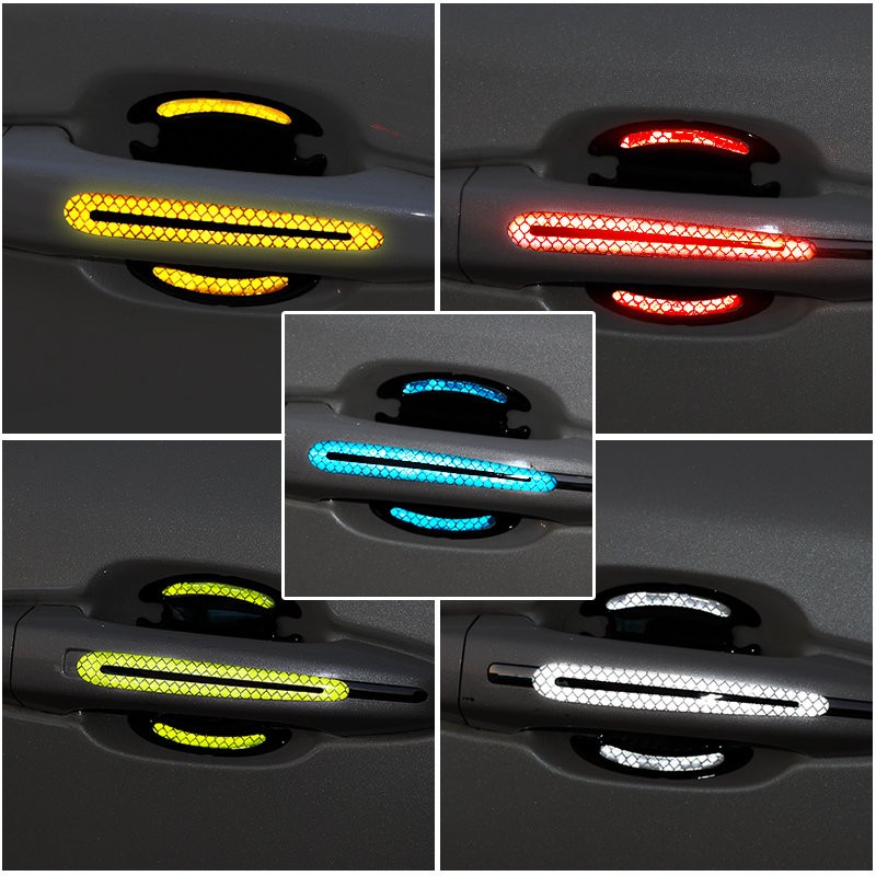 汽车门拉手保护贴反光贴保护贴车门把手K贴膜漆面划痕门碗防刮贴