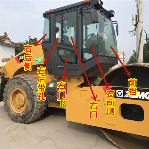 徐工压路机玻璃XS263JS u223J 223E压路机前档风侧边门上活动玻璃