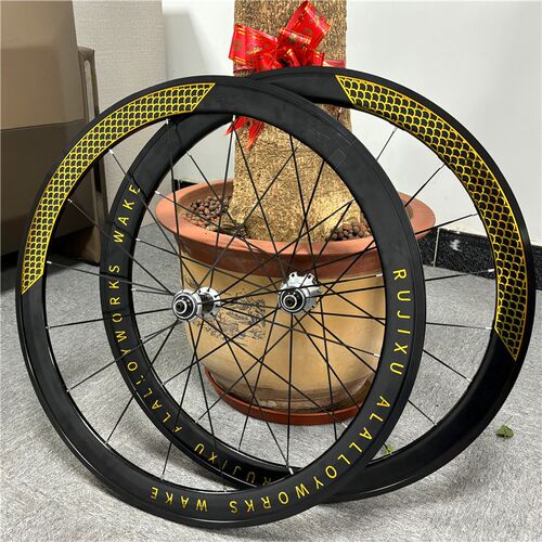 公路车轮组7f00C圈刹120响培林花鼓轮毂40/50MM高框C刹碟刹铝合金