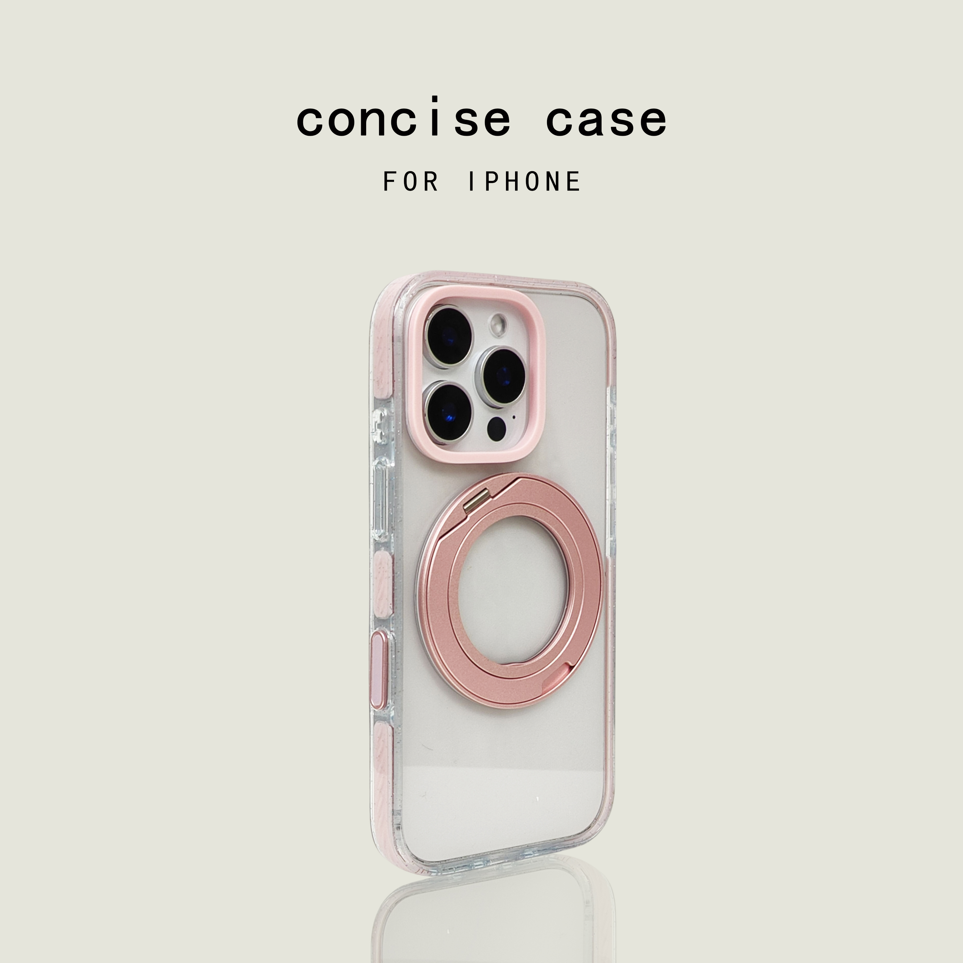 【2025新配色】宇桐适用iPhone16pro手机壳苹果15promax保护套14plus透明13硬16pm防摔全包magsafe磁吸支架女