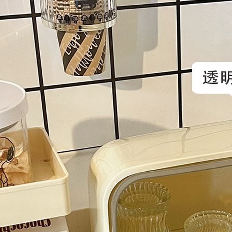 杯子置物架沥水水杯架子防尘杯架桌面玻璃杯茶杯茶具收纳盒