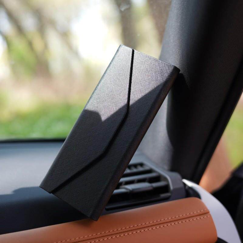 三角形可折叠式眼镜盒时尚太阳眼镜墨镜收纳盒抗压耐摔近视眼镜盒