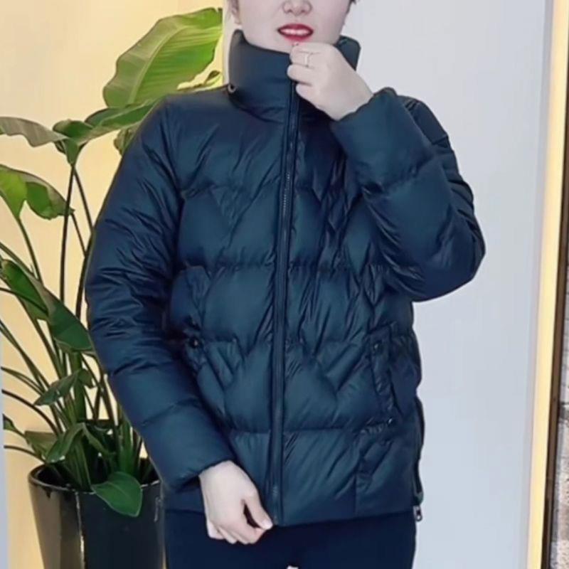 好货高档立领妈妈棉服拉链外套女冬季新款宽松显瘦时尚减龄保暖面