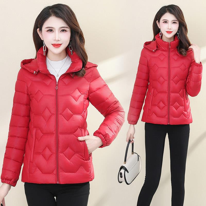 好货棉衣女短款时尚修身羽绒棉服秋冬季新款小个子立领百搭保暖小
