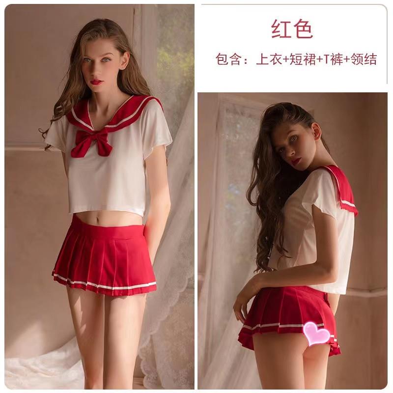 新品情趣却内衣水手服制服性感蕾丝纯欲床上套装睡衣暴露女装情感