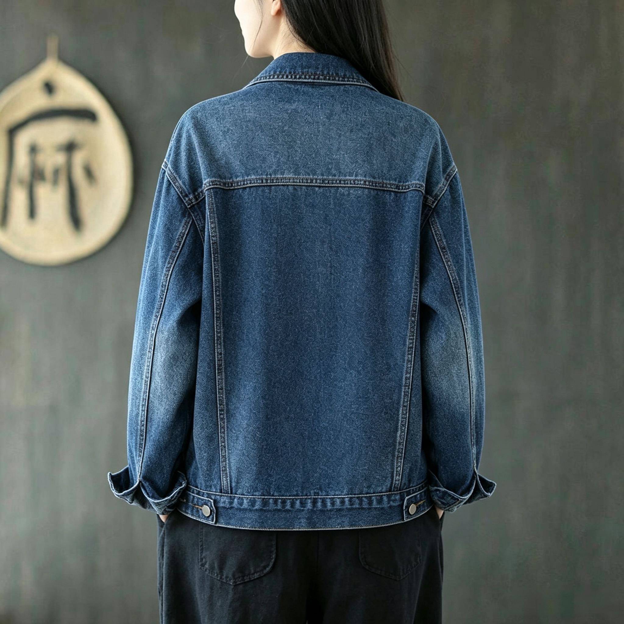 好货小个子复古休闲薄款短外套女春秋宽松显瘦百搭夹克长袖牛仔上