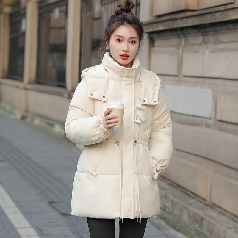 好货韩版棉服中长款时尚加厚甜美减龄上衣2026年冬季新款女士棉袄
