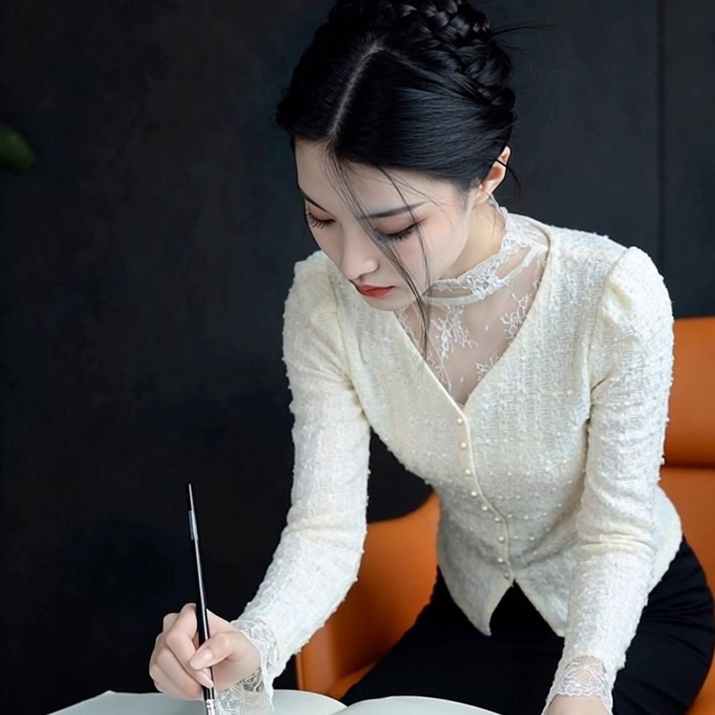 好货时尚气质蕾丝打底衫女2026秋季新款网纱拼接洋气上衣显瘦保暖