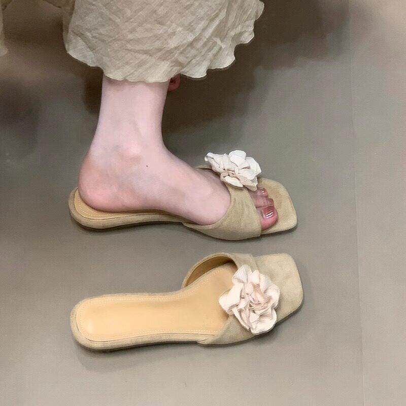 好货巨好看坡跟低跟凉拖鞋女夏外穿2026新款配裙子仙女风新中式一