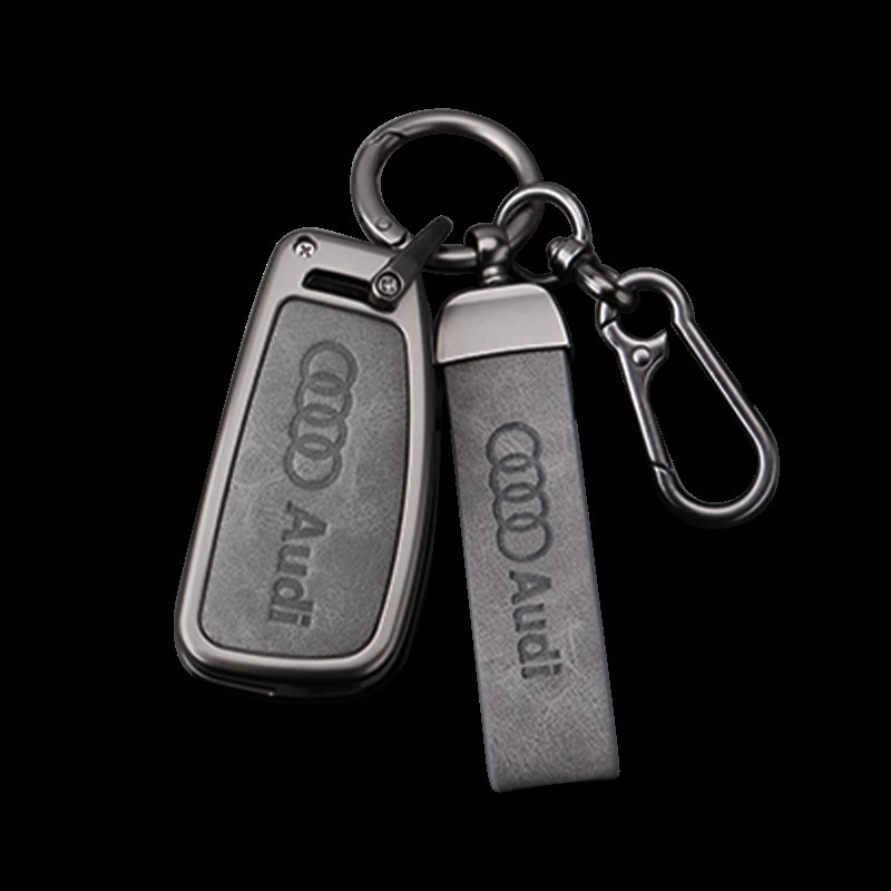 适用于奥迪q4etron钥匙套a6l男q3/a3车q7 a8 a4l壳q5l扣.a7合金包