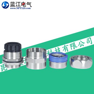 304不锈钢带锁紧金属软管接头IP68G电缆线管锁头包塑管密封葛兰头