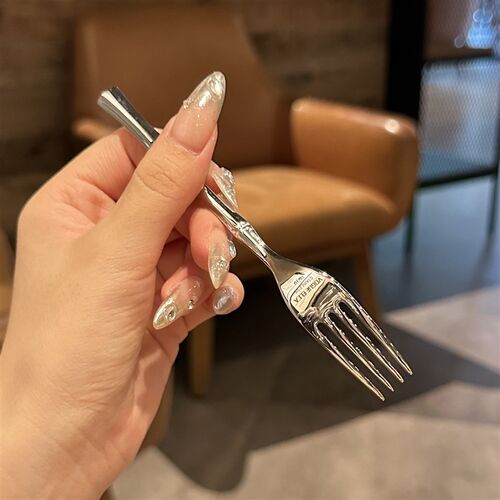 【老板娘自用】富贵竹系列!初DE国18/J10不锈钢短柄水果叉甜品叉
