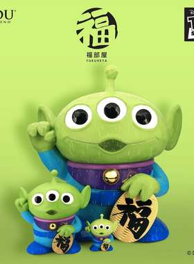 URDU ONE LEGEND福部屋迪士尼招财猫系列三眼仔45CM仿木雕手办