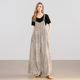 垂感慵懒休闲阔腿裤 她池背带连体裤 女装 简约长款 2026夏装 新款
