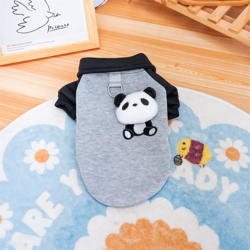秋冬季宠物服装小狗狗猫咪衣服熊猫公仔卫衣比熊泰迪小型犬