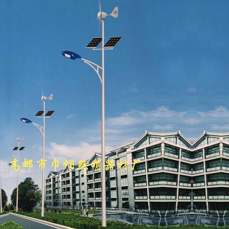 量大12V太阳能风能led路灯风光互补一体30W路灯风能6M路灯