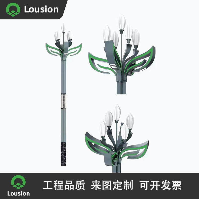 中山玉兰灯中华灯路灯杆景观灯智慧路灯led显示屏工程品质