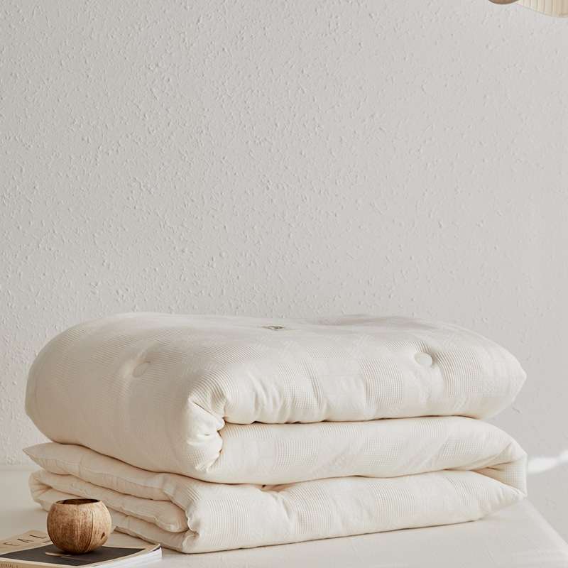 A类全棉水洗棉提花大豆冬被被子被芯亲肤冬被宿舍纤维被春秋被