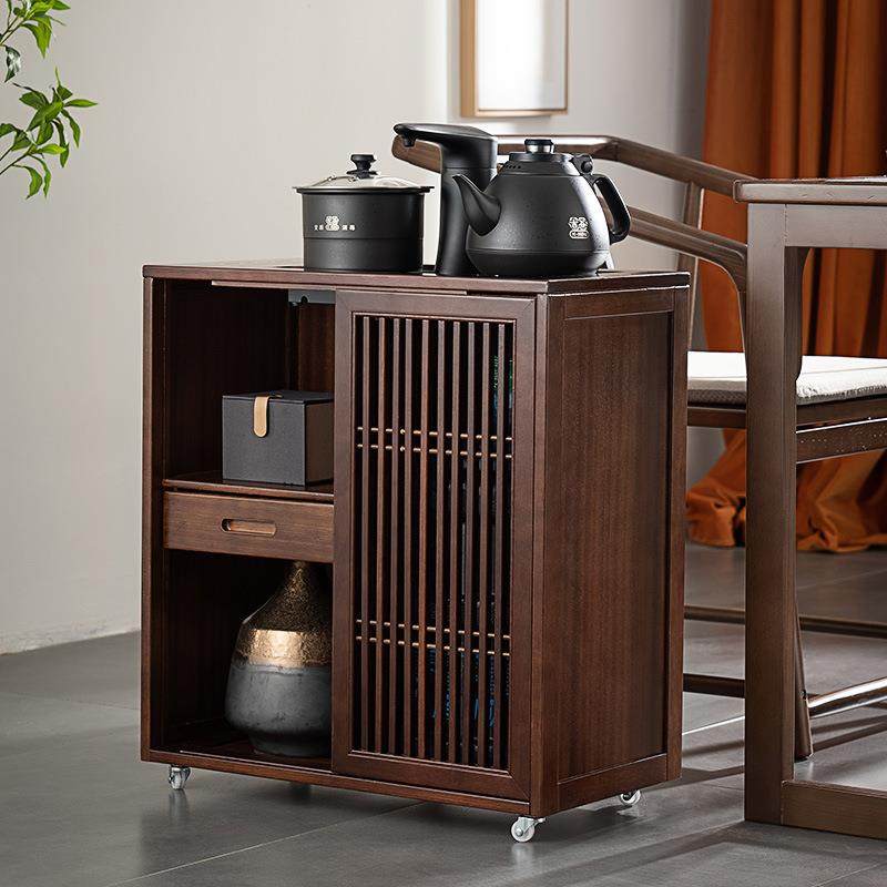 新中式实木茶水柜泡茶边柜烧水柜一体茶车移动茶几边几小茶台桌子,特色手工艺,其他特色工艺品,淘宝优惠券,粉丝福利购,淘宝优惠卷