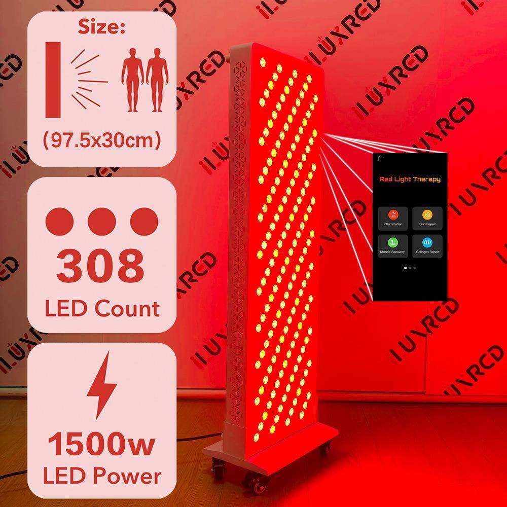 红外线理疗灯智能可触屏全身落地大排灯全身美白红光理疗面板烤灯